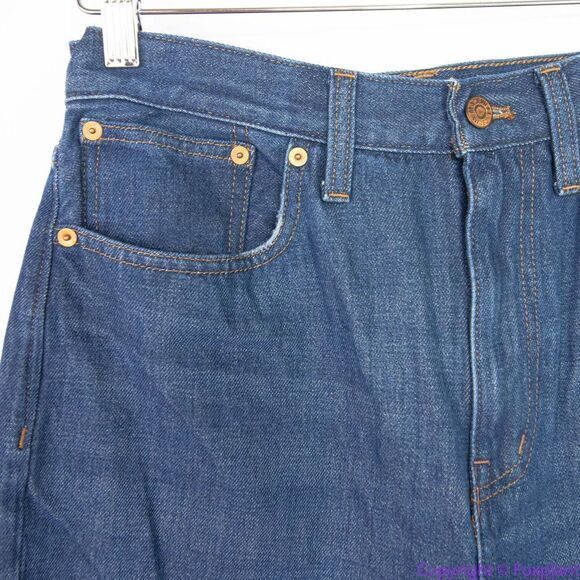 NEW Madewell Baggy Straight Jeans in Dark Worn Indigo Wash, 28 - Picture 5 of 16